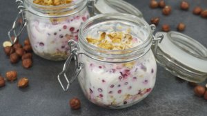 Ленивая овсянка 🍓 Завтрак готов сам, пока ты спишь