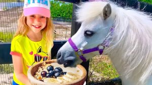 Насти и её веселые приключения на ферме