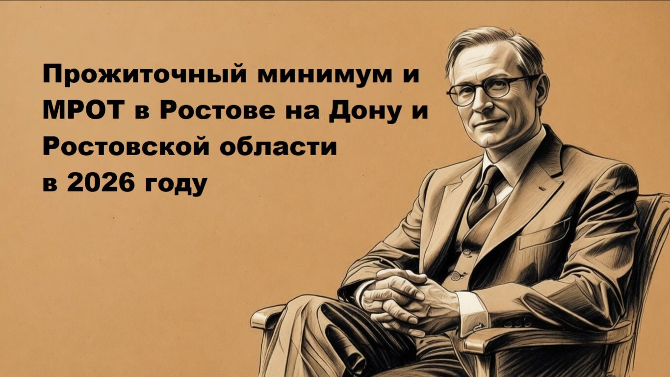 Прожиточный минимум и МРОТ в Ростове на Дону и Ростовской области в 2026 году