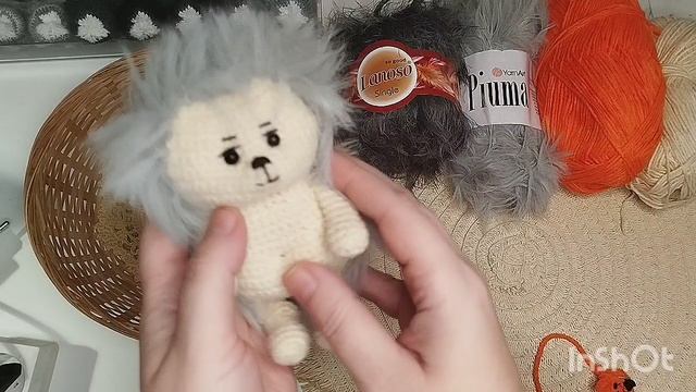 Обзор игрушек по МК Ёжик Пуся крючком смотреть онлайн