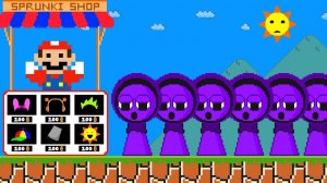 😢Марио обидел спрунки Джевин (Sprunki Jevin) и теперь пытается все исправить.