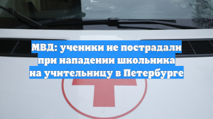 Жизням учительницы и напавшего на нее ученика в Петербурге ничего не угрожает