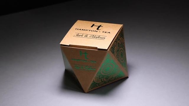 Упаковка для чая: плоттерная резка на PFi Blade B3+, 3D лакировка на Dusense