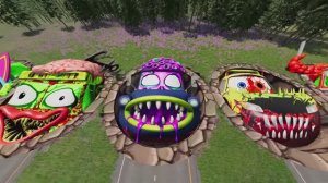 МЕГА ЭПИЧЕСКАЯ ГОНКА ТАЧЕК, Большого и Маленького Молнии В БИМКЕ BeamNG