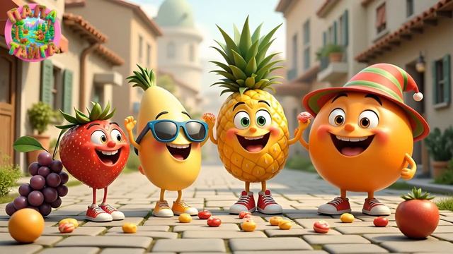 Детская песенка про фрукты. Мультики для детей.