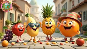 Детская песенка про фрукты. Мультики для детей.