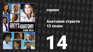 Анатомия страсти 12 сезон 14 серия «Третий лишний» (сериал, 2015)