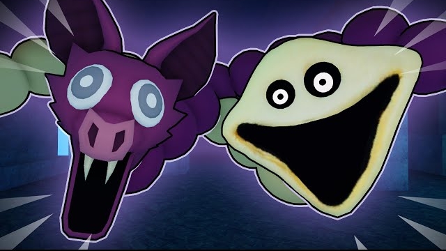 В игре «99 ночей в лесу» летучая мышь превращается в голодного червя! Анимация Roblox