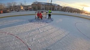 Игра в хоккей   дворовой хоккей  13 декабря 2025 г.#hockey #хоккей #sports