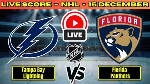 Тампа-Бэй Лайтнинг — Флорида Пантерз NHL сезон 25/26 | 15.12.2025 Прямая трансляция