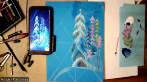 Олень и елки