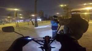 Чуть чуть прокатился с ребятами на велосипеде по ночному городу