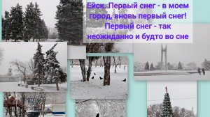 15 декабря - Ейск засыпало первым снегом ❄️ Кому хорошо спится...Маринованные грибы...Закупилась...