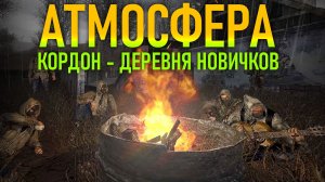 АТМОСФЕРА У КОСТРА деревня новичков Кордон. Гитара под дождём, анекдоты и истории сталкеров campfire