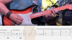 Iron Maiden - Fear of the Dark Cover (Табулатура) Guitar Tutorial TABS
