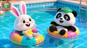 Зверята в бассейне. Детская песенка Арам Зам Зам