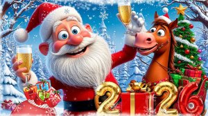 С Новым 2026 годом! Дед Мороз и Лошадь Зажигают! Весёлые и Прикольные Поздравления! С Годом Лошади!