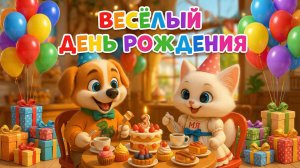 Весёлые друзья ГА и МЯ .Весёлый День рождения. 1 серия