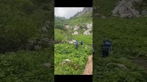 Пеший поход группы школьников на Кавказ