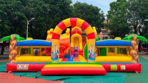 Коммерческий надувной батут «Тропикана макси 2», 15*8*6 м