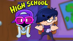 NEW BRAWLER IN HIGH SCHOOL - BRAWL STARS ANIMATION
