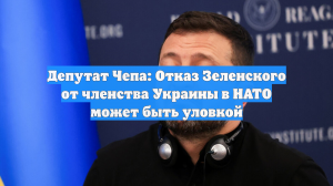 Депутат Чепа: Отказ Зеленского от членства Украины в НАТО может быть уловкой