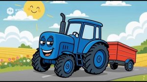 ТРАКТОР ВЖУХ - ВЖУХ! ПЕСНЯ ПРО ТРАКТОР И ЕГО ДРУЗЕЙ! ВЕСЕЛАЯ МУЗЫКА ДЛЯ МАЛЫШЕЙ ПРО СИНИЙ ТРАКТОР