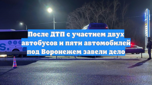 После ДТП с участием двух автобусов и пяти автомобилей под Воронежем завели дело