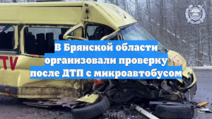 В Брянской области организовали проверку после ДТП с микроавтобусом