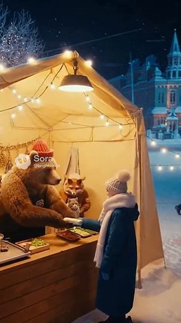 Звери готовят шаурму #sora2 #ai #sora #humor #юмор #кот #кошки #котики #ии