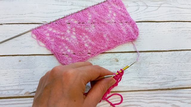 Ажурный узор спицами для кофточек и т.д смотреть онлайн