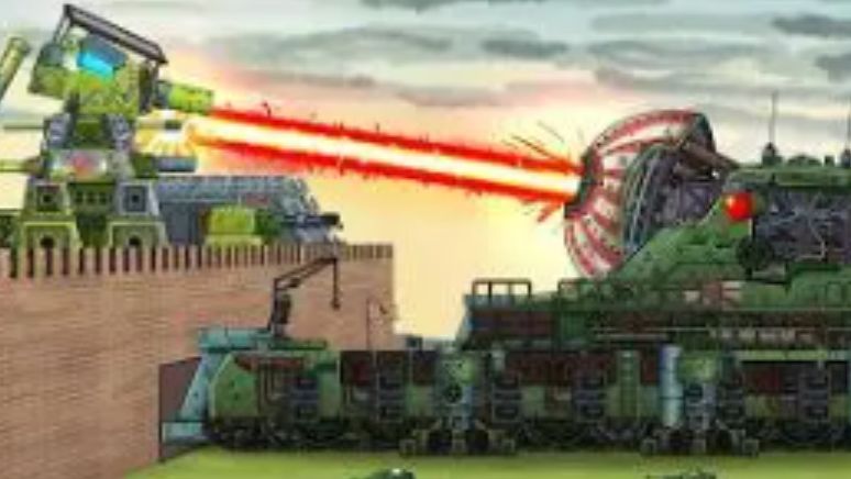 КВ-44 - оборона Крепости! Японская Лазерная Дора vs КВ-44 смотреть онлайн