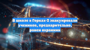 В школе в Горках-2 эвакуировали учеников, предварительно, ранен охранник