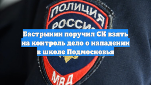 Бастрыкин поручил СК взять на контроль дело о нападении в школе Подмосковья