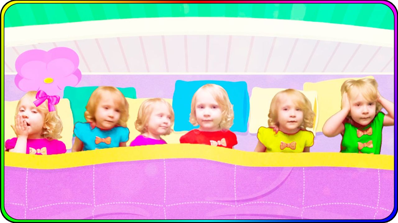 Песенка для детей: 6 малюток на одной кровати смотреть онлайн