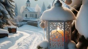 Снежное утро-тишина покрытая инеем. Доброго утра! Красивая музыкальная открытка.