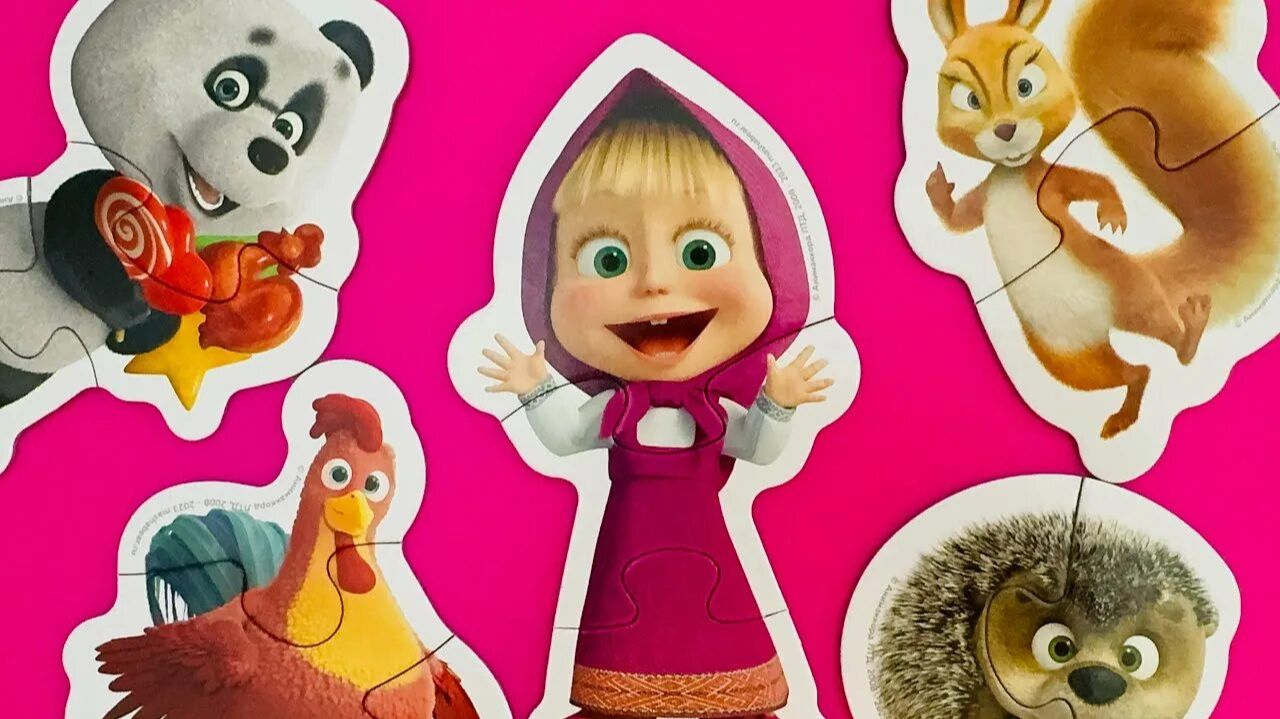 Маша И Медведь! Сборник С Пазлами! Игра Для Детей