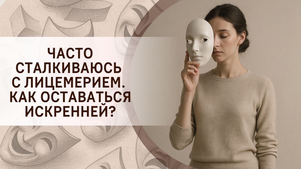 Часто сталкиваюсь с лицемерием. Как оставаться искренней?