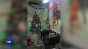 Новогодний трамвай появился в уфимской Черниковке