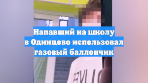 Напавший на школу в Одинцово использовал газовый баллончик