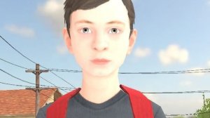 Скулбой раневей в чикен гане! *сбежал от родителей?*