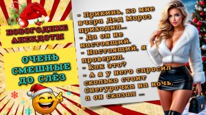 Новогодние анекдоты, очень смешные шутки и истории для позитивного настроения.