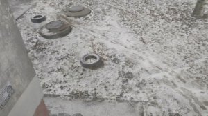 у нас пошёл снег