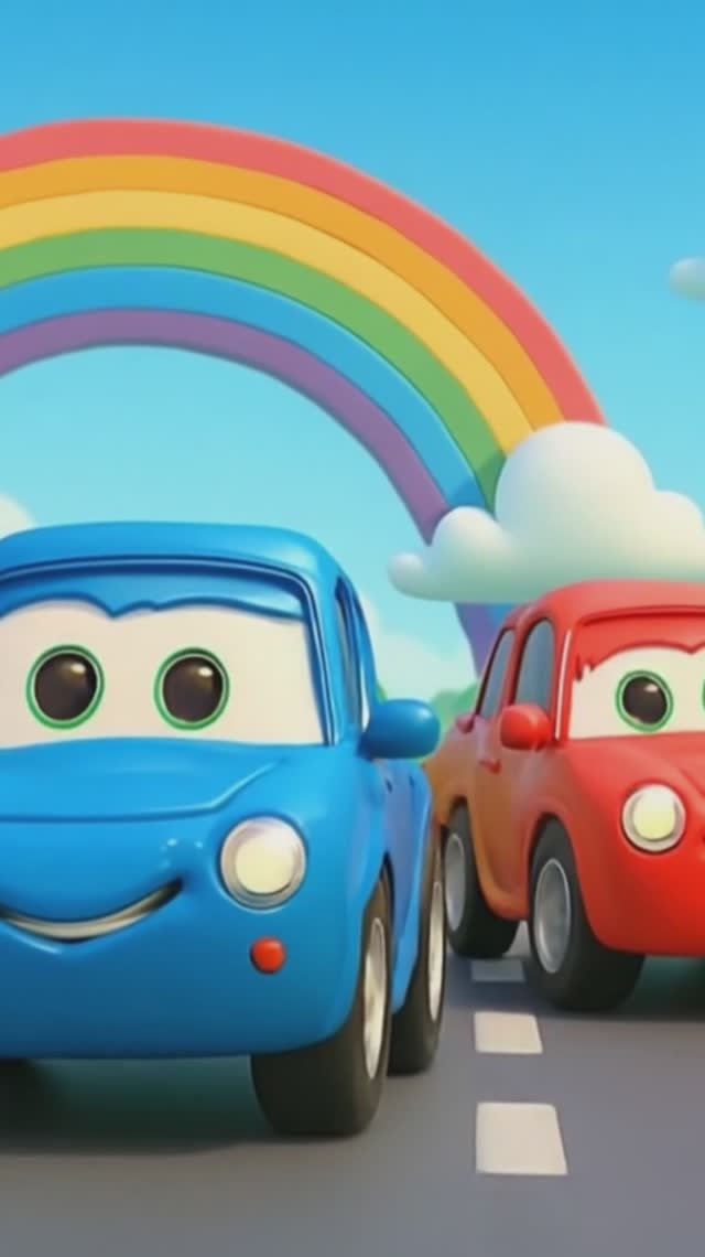 Детская песенка -  Разноцветные Машинки смотреть онлайн