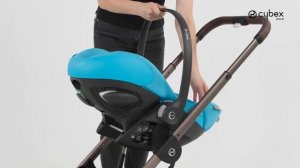Установка автокресла CYBEX Cloud G i-Size на раму коляски