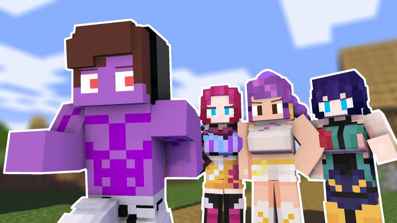 Джей Джей, Майки и Кей-Поп Охотники на демонов - анимация для майнкрафта смотреть онлайн