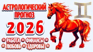 БЛИЗНЕЦЫ:🎄"АСТРОПРОГНОЗ на 2026 год"🎄!!!