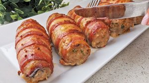 Шикарная Закуска на Праздник! ПРАЗДНИЧНЫЕ МЯСНЫЕ РУЛЕТИКИ с сыром и беконом!