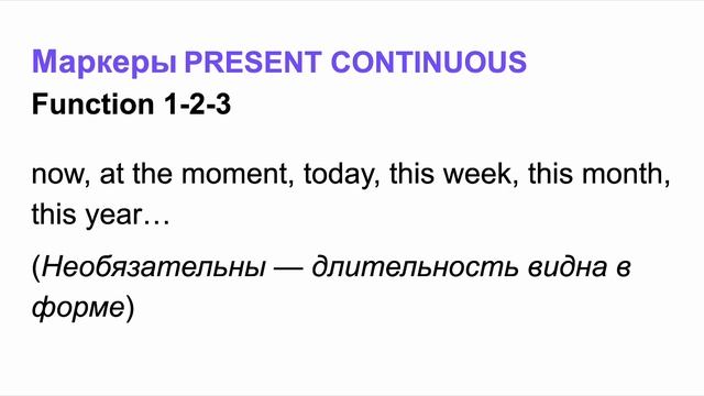 Present Continuous смотреть онлайн