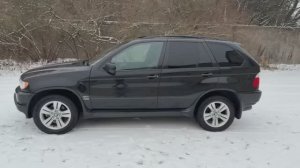 BMW X5 E53 3.0i черный на черном с черным потолком на люке